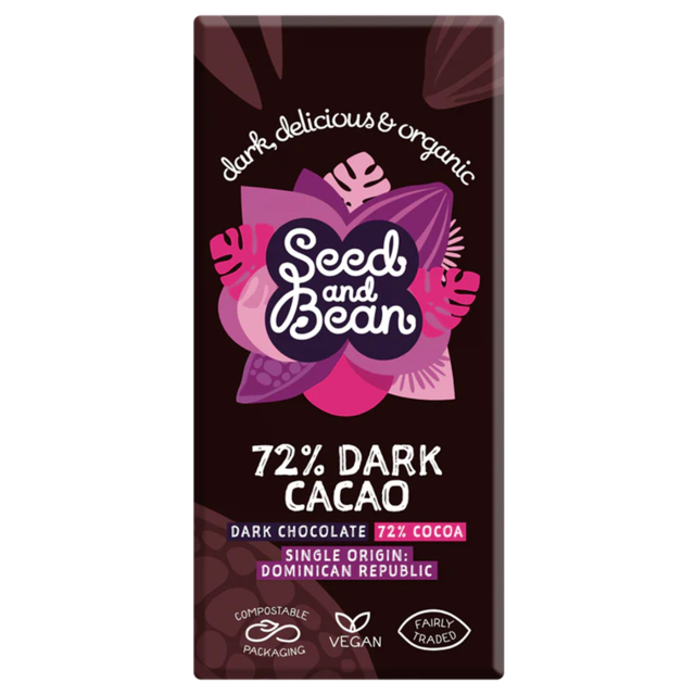Seed & Bean Chokolade Ekstra Mørk 72% ØKO 85g